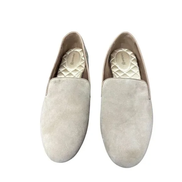 Birdies Starling Latte Suede Womens Loafers Flats Tan Soft Leather Classic Size - Picture 2 of 10